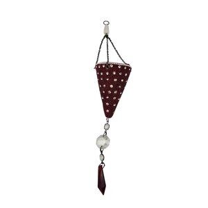 Katherines Collection Masquerade Hanging Red Jeweled Cone Hat